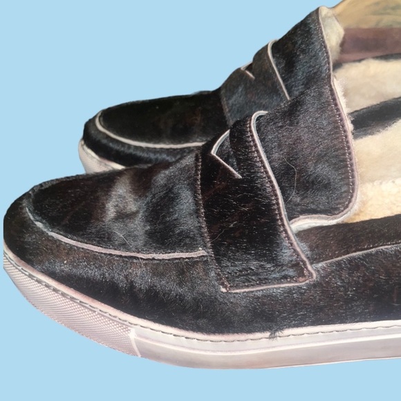 Ross and Snow Matteo Penny Loafer Calf Hair Size 13 - Picture 9 of 15